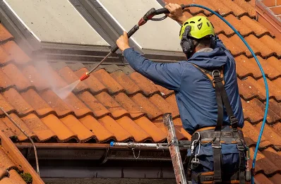 Démoussage et hydrofuge de toiture à Cideville